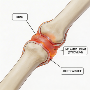 Joints Become Stiff & Inflamed